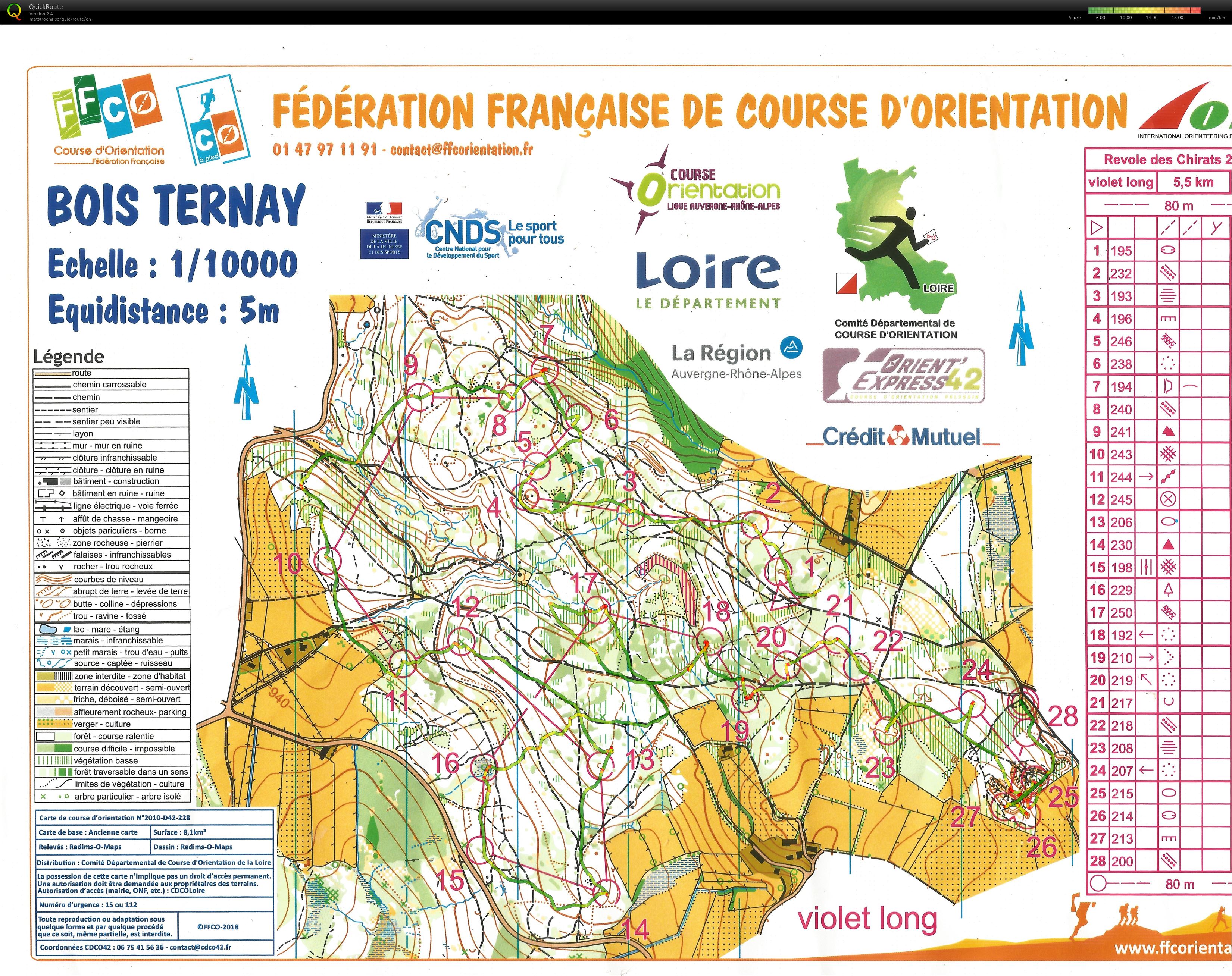 Moyenne distance au Bois de Ternay (11.05.2019)