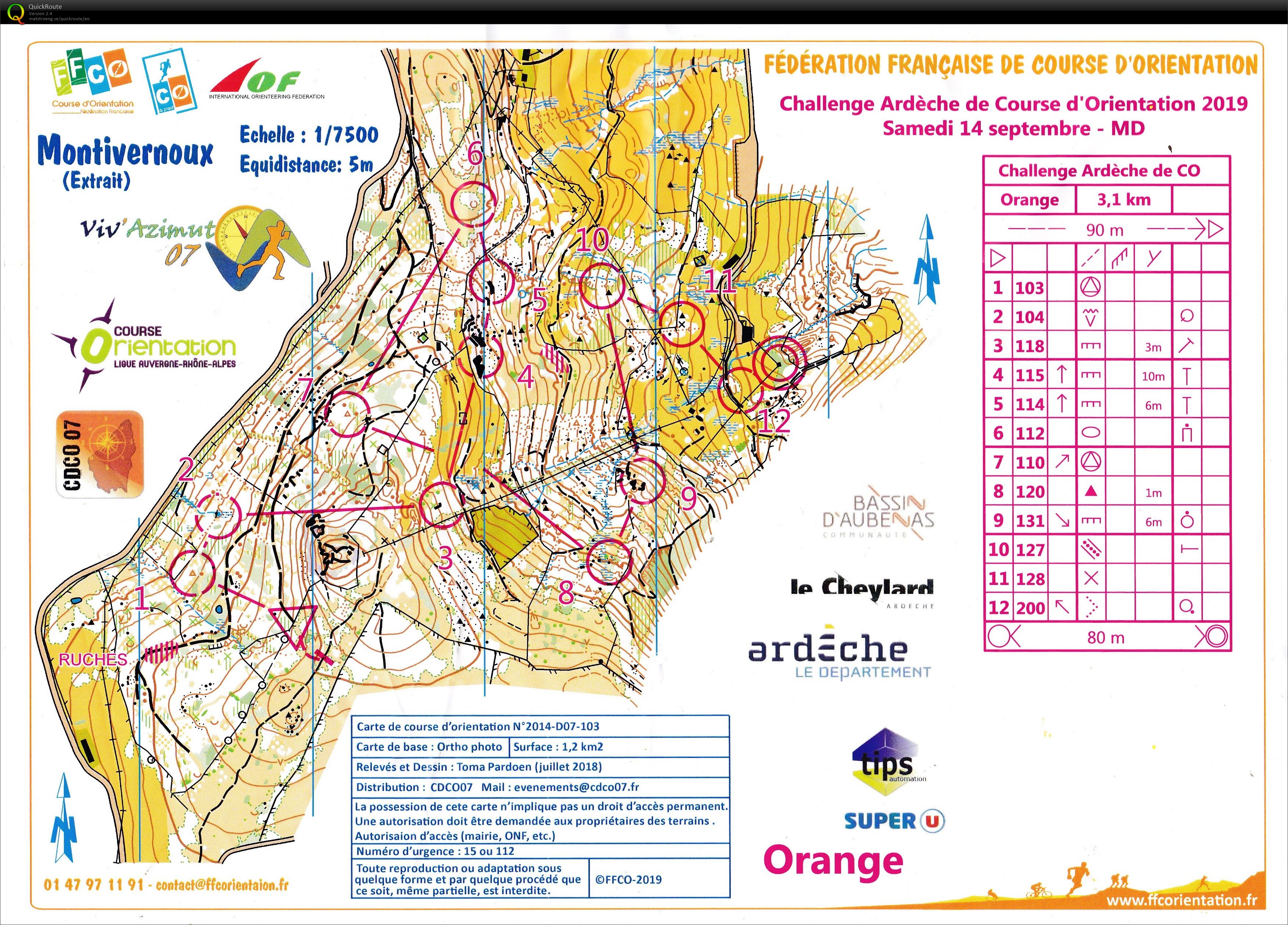 Challenge Ardèche (14/09/2019)